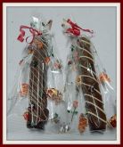 Canudo coberto com chocolates